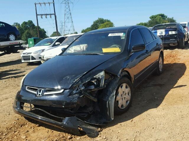 1HGCM56303A048288 - 2003 HONDA ACCORD LX BLACK photo 2