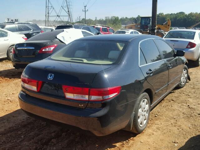 1HGCM56303A048288 - 2003 HONDA ACCORD LX BLACK photo 4