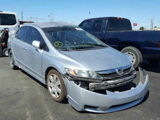 2HGFA1E59BH517864 - 2011 HONDA CIVIC LX SILVER photo 1