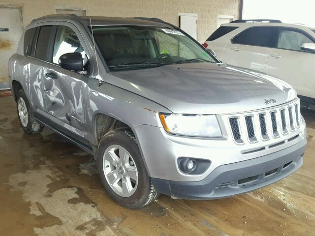 1C4NJCBA9ED758574 - 2014 JEEP COMPASS SP SILVER photo 1