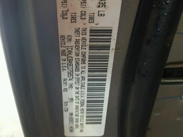 1C4NJCBA9ED758574 - 2014 JEEP COMPASS SP SILVER photo 10