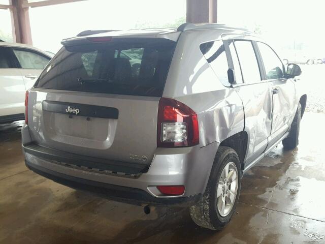 1C4NJCBA9ED758574 - 2014 JEEP COMPASS SP SILVER photo 4