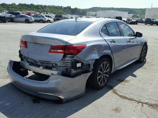 19UUB3F57JA001644 - 2018 ACURA TLX TECH SILVER photo 4