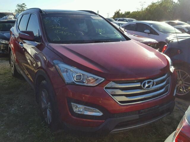 5XYZU3LB9EG137174 - 2014 HYUNDAI SANTA FE S RED photo 1