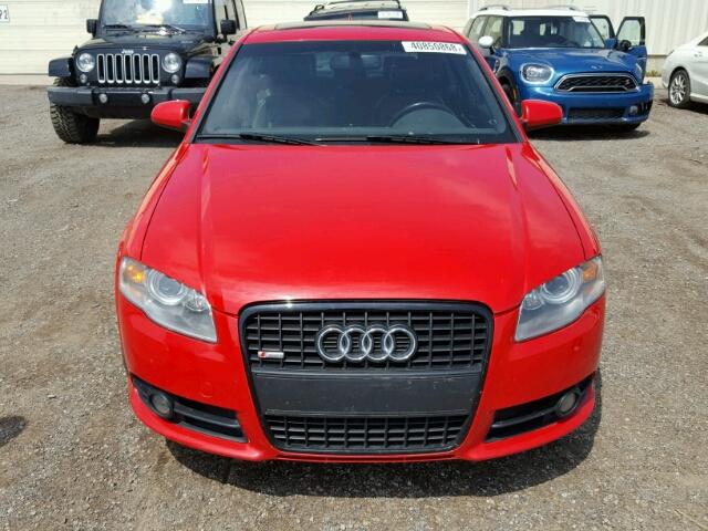 WAUEF68E48A082549 - 2008 AUDI A4 S-LINE RED photo 9