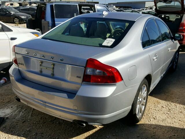 YV1982AS6A1132407 - 2010 VOLVO S80 SILVER photo 4