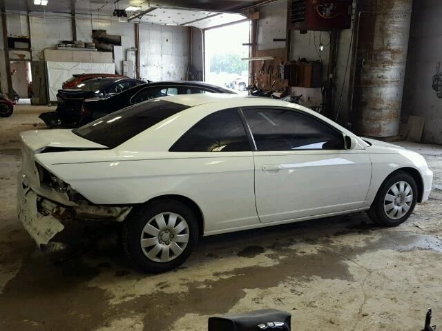 1HGEM22902L042737 - 2002 HONDA CIVIC WHITE photo 9