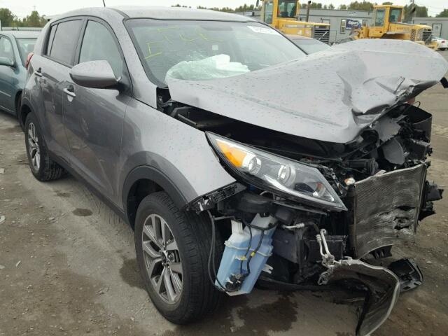 KNDPB3AC0E7574521 - 2014 KIA SPORTAGE B GRAY photo 1