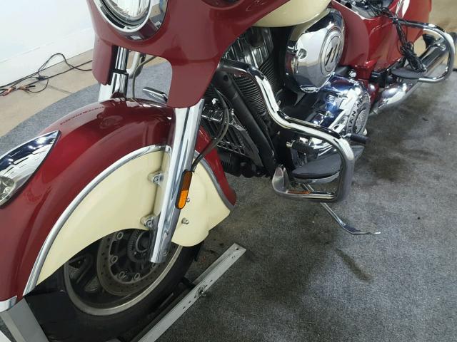 56KTRAAA4F3327812 - 2015 INDIAN MOTORCYCLE CO. ROADMASTER MAROON photo 15