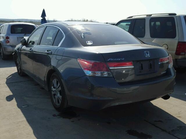 1HGCP2F6XBA128812 - 2011 HONDA ACCORD GRAY photo 3