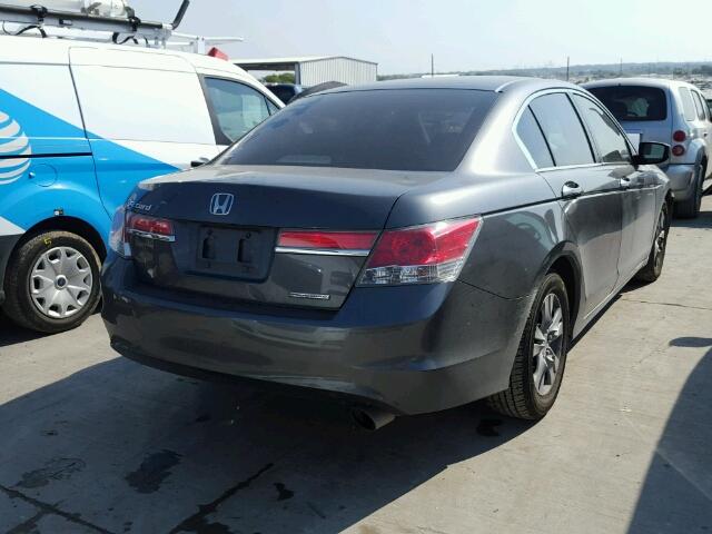 1HGCP2F6XBA128812 - 2011 HONDA ACCORD GRAY photo 4