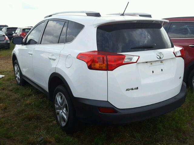 2T3ZFREV3FW176642 - 2015 TOYOTA RAV4 LE WHITE photo 3