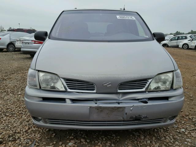 1GHDX23E21D211396 - 2001 OLDSMOBILE SILHOUETTE SILVER photo 9