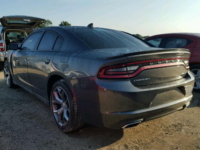 2C3CDXHG8GH352197 - 2016 DODGE CHARGER GRAY photo 3