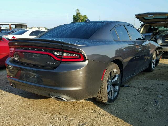 2C3CDXHG8GH352197 - 2016 DODGE CHARGER GRAY photo 4