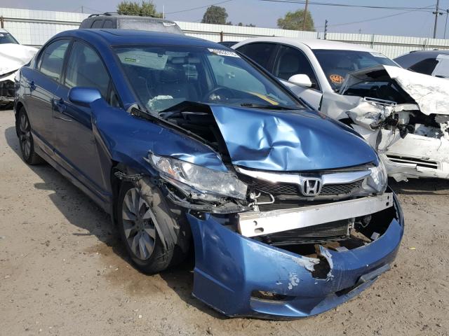 2HGFA1F91AH522850 - 2010 HONDA CIVIC EXL BLUE photo 1