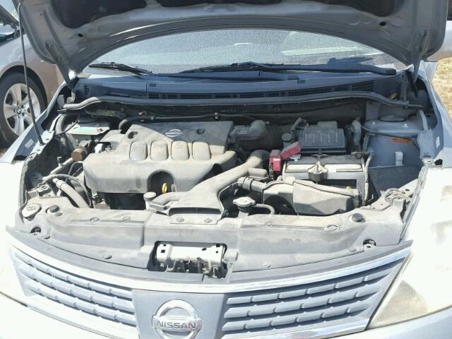 3N1BC13E57L451535 - 2007 NISSAN VERSA GRAY photo 7