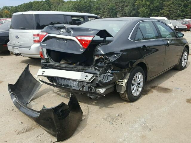 4T4BF1FK7FR490459 - 2015 TOYOTA CAMRY BLACK photo 4