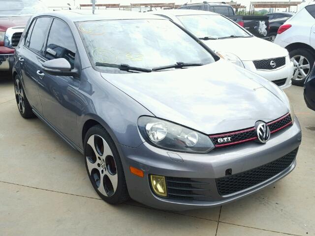 WVWHV7AJ0AW172807 - 2010 VOLKSWAGEN GTI GRAY photo 1