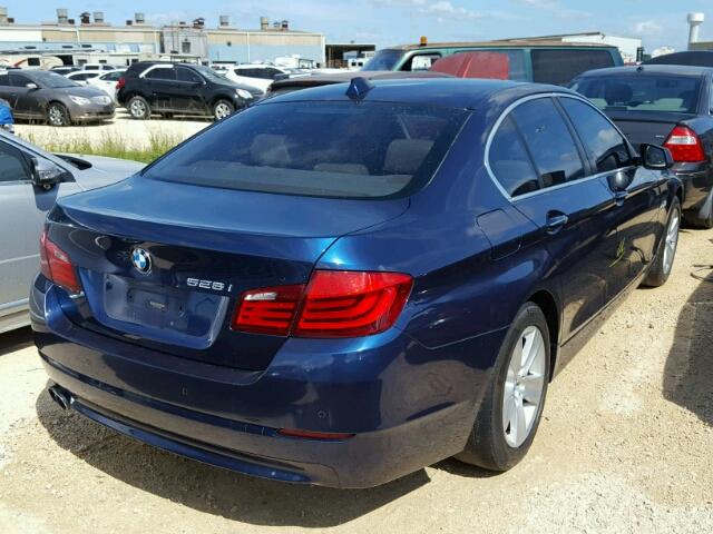 WBAXG5C59DD229061 - 2013 BMW 528 I BLUE photo 4