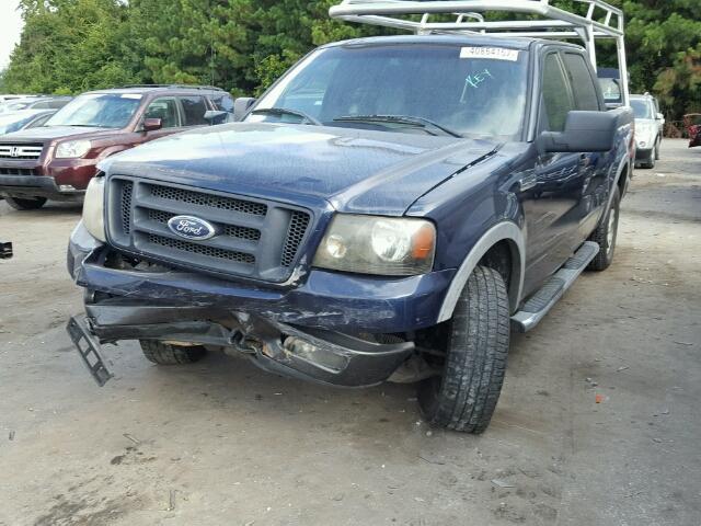 1FTPW14514KB28363 - 2004 FORD F150 SUPER BLUE photo 2