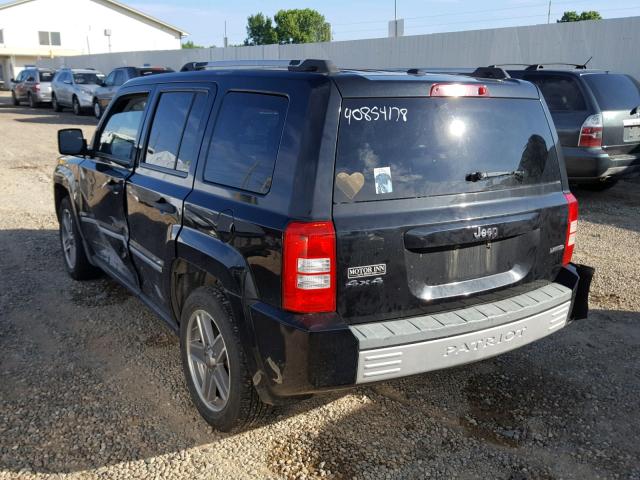 1J8FF48W28D526894 - 2008 JEEP PATRIOT LI BLACK photo 3