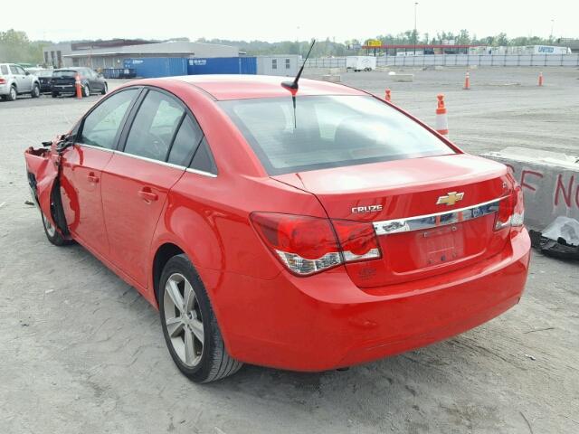 1G1PE5SB6E7383591 - 2014 CHEVROLET CRUZE LT RED photo 3