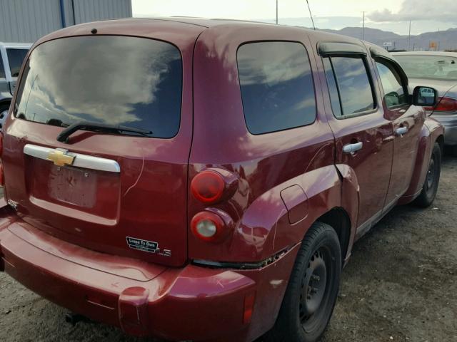 3GNDA13D56S504538 - 2006 CHEVROLET HHR LS BURGUNDY photo 4