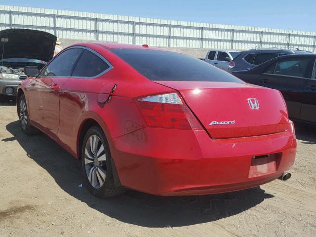 1HGCS1B81AA008542 - 2010 HONDA ACCORD EXL RED photo 3