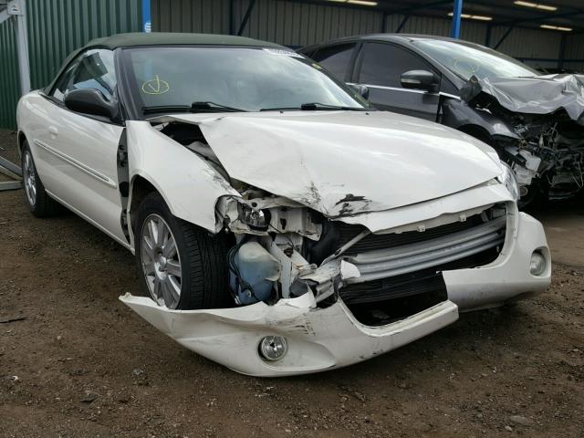 1C3EL65R34N271056 - 2004 CHRYSLER SEBRING LI WHITE photo 1