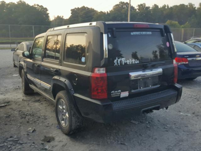 1J8HG58N66C189460 - 2006 JEEP COMMANDER BLACK photo 3