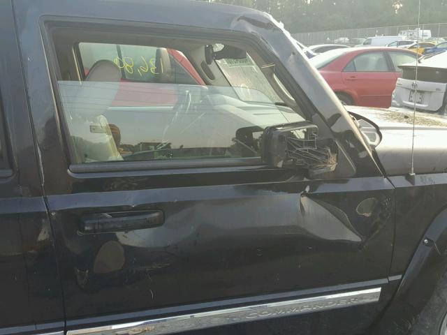 1J8HG58N66C189460 - 2006 JEEP COMMANDER BLACK photo 9