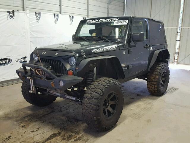 1J4FA54148L621544 - 2008 JEEP WRANGLER S BLACK photo 2