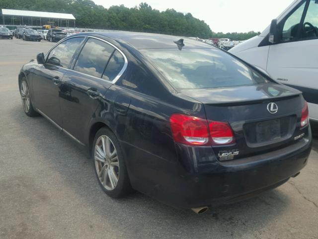 JTHBC96S875006802 - 2007 LEXUS GS 450H BLACK photo 3