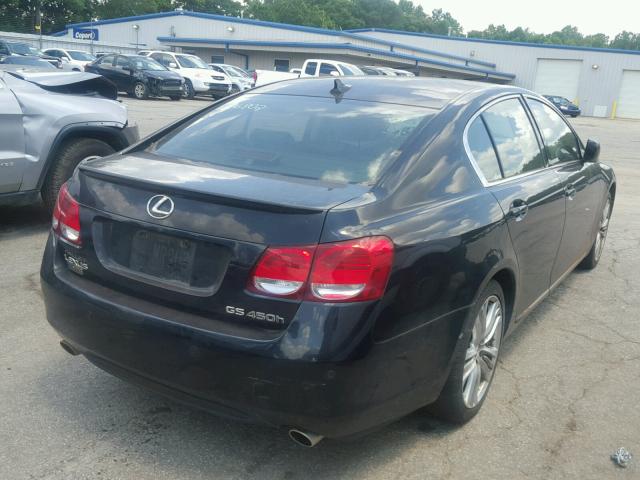 JTHBC96S875006802 - 2007 LEXUS GS 450H BLACK photo 4