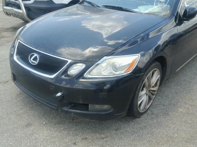 JTHBC96S875006802 - 2007 LEXUS GS 450H BLACK photo 9