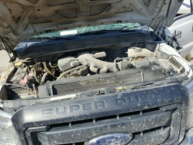 1FDUF4GY8EEA97618 - 2014 FORD F450 SUPER WHITE photo 7