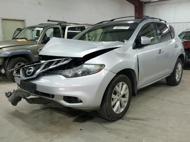 JN8AZ1MUXCW121069 - 2012 NISSAN MURANO S SILVER photo 2