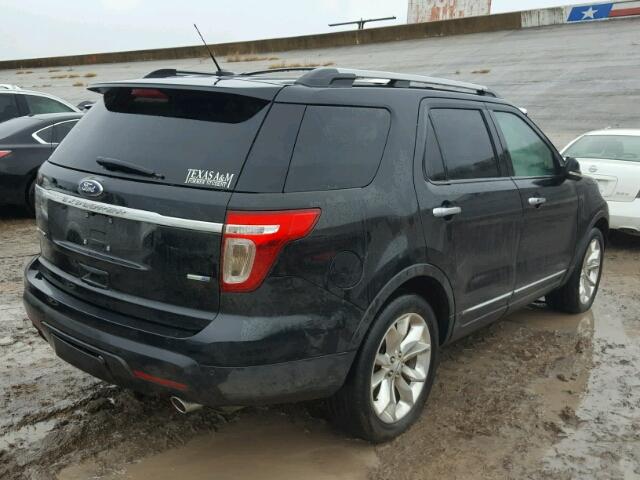 1FM5K8F8XEGB00774 - 2014 FORD EXPLORER BLACK photo 4