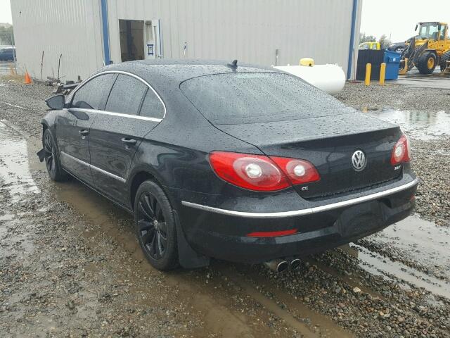 WVWNL7AN1AE515318 - 2010 VOLKSWAGEN CC SPORT BLACK photo 3