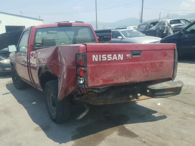 1N6SD11S8RC363934 - 1994 NISSAN TRUCK BASE RED photo 3