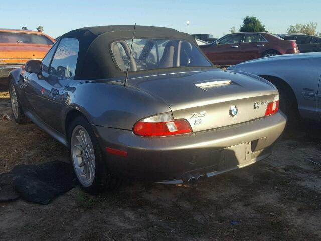 4USCN53432LJ60573 - 2002 BMW Z3 3.0 GRAY photo 3