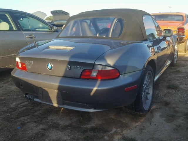 4USCN53432LJ60573 - 2002 BMW Z3 3.0 GRAY photo 4