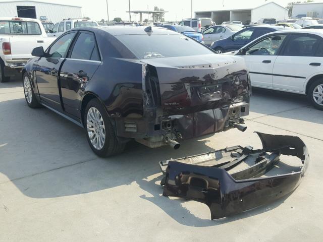 1G6DS5EV3A0118660 - 2010 CADILLAC CTS PREMIU MAROON photo 3