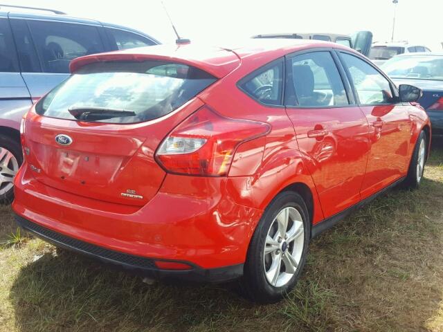 1FADP3K22EL372366 - 2014 FORD FOCUS RED photo 4