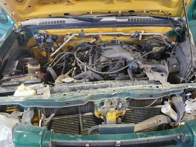 1N6ED27T21C316373 - 2001 NISSAN FRONTIER C GREEN photo 7