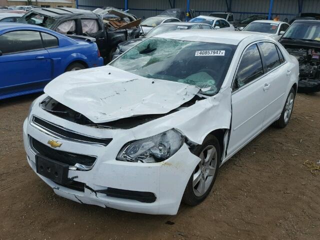 1G1ZB5E02CF153755 - 2012 CHEVROLET MALIBU LS WHITE photo 2