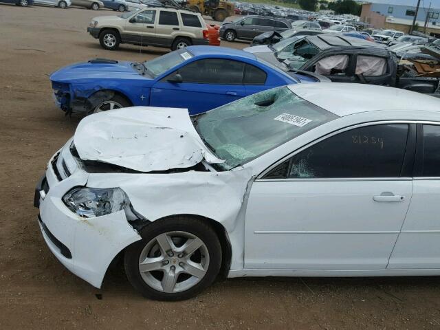 1G1ZB5E02CF153755 - 2012 CHEVROLET MALIBU LS WHITE photo 9