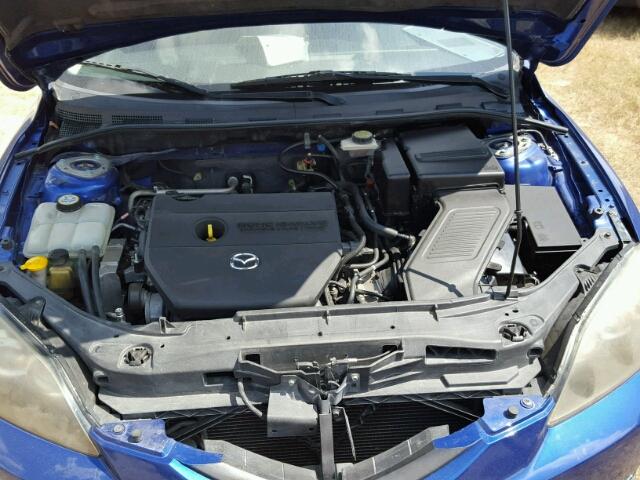 JM1BK343081873410 - 2008 MAZDA 3 BLUE photo 7