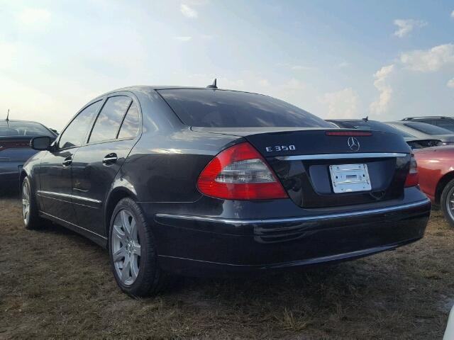 WDBUF56X57B034496 - 2007 MERCEDES-BENZ E 350 BLACK photo 3